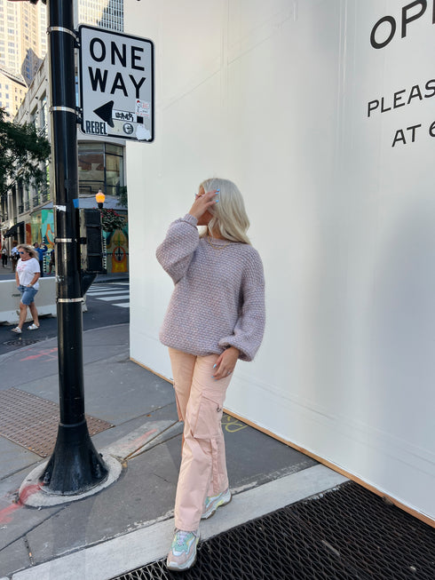 The Izzie Cargo Pant // Pink